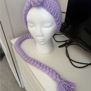 Lilac Braided Knit Kids Superhero Costume Headpiece